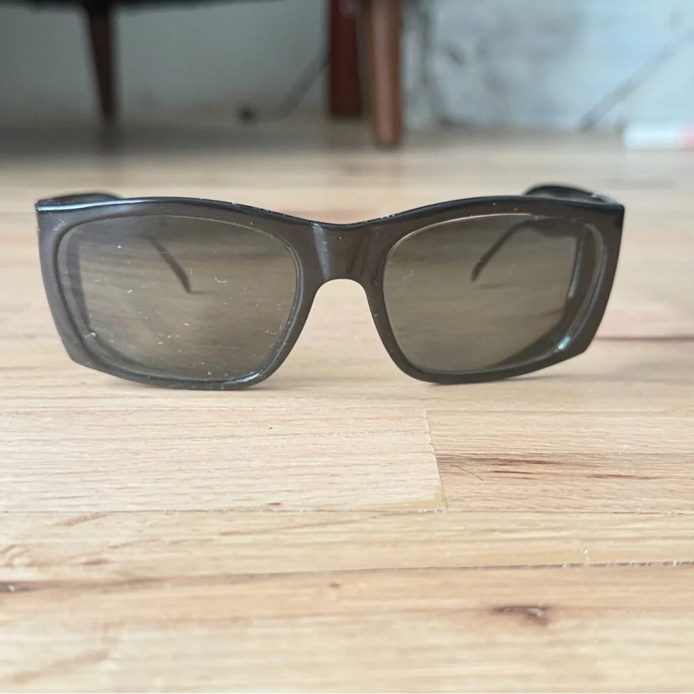 Vintage Bollé 711 Black Sport Wrap Sunglasses Frame + Case France 60